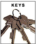 Kassa sleutels