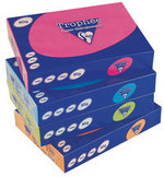 Schrijfmachine papier in meerdere kleuren.