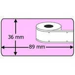 Compatible labels 99012 kleur roze voor DYMO labelwriter 89 x 36 mm