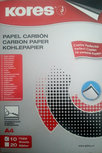 Carbon papier merk Kores 10 bladen zwart.