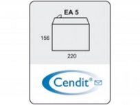 Cendit dienstenvelop EA5 80g/m&sup2; wit stripsluiting