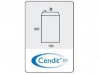 Cendit luchtkussen envelop D 180x265mm wit stripsl