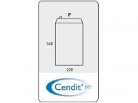 Cendit luchtkussen envelop F 220x340mm wit stripsluiting