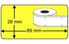 Compatible labels 99010 kleur geel voor DYMO labelwriter 89 x 28 mm