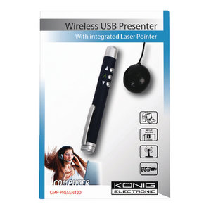 Wireless USB Laser Presenter, handig pen model.
