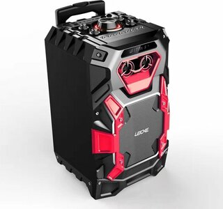 BEACH BOX. LEICKE DJ ROXX TROLLEY PRO SPEAKER EP18176 bluetooth