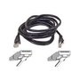 Cat5e Snagless UTP Patch Kabel 2m Zwart