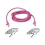 Cat5e Snagless UTP Patch Cable 2m Roze