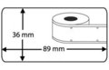 Compatible labels 99012 voor DYMO labelwriter 89 x 36 mm