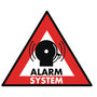 Sticker alarmsysteem, 123 x 148 mm