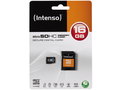 INTENSO MICRO SD CARD 16GB 3403470 Class 4 w. SD Adapter