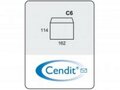 Cendit dienstenvelop C6 80g/m² wit stripsluiting