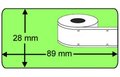 Compatible labels 99010 kleur groen voor DYMO labelwriter 89 x 28 mm