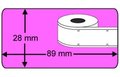 Compatible labels 99010 kleur roze voor DYMO labelwriter 89 x 28 mm
