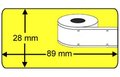 Compatible labels 99010 kleur geel voor DYMO labelwriter 89 x 28 mm