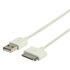 Data & Oplaad kabel iPod, Ipad, iPhone, 1,00 m wit_